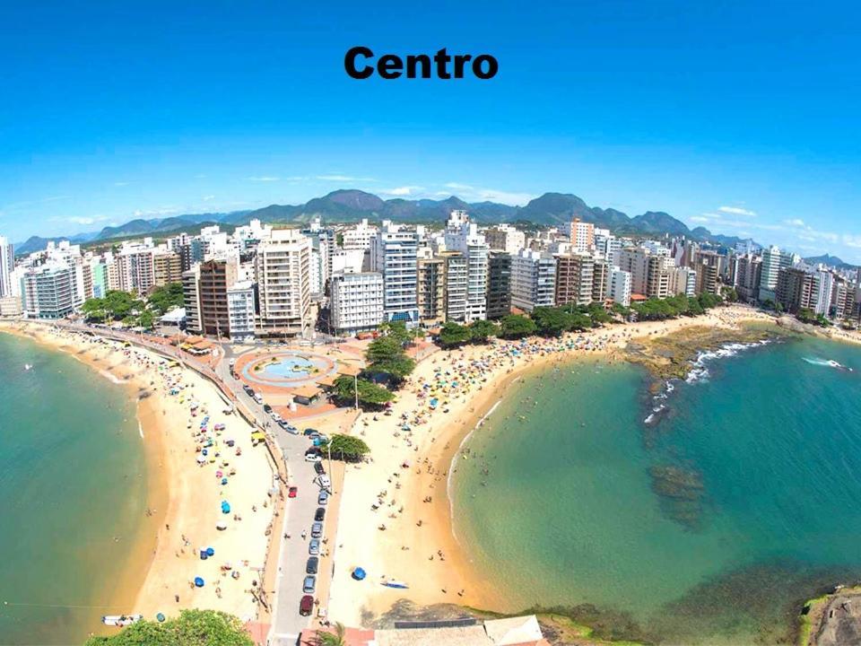 Apartamento Vista Mar 209 - 2 Quartos - Praia Do Morro - Predio Frente Mar - Varanda Com Vista Mar - Elevador - Atravessou A Avenida, Ja Esta Na Praia - Com Garagem - Internet Guarapari Eksteriør billede